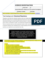 Design Your Own Practical Assessment Task Sheet Year 8 Final For Inquiry Task With Revised Assessment Rubrics