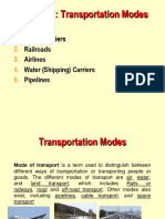 Chapter 3 - Transportation Modes