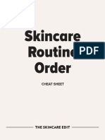 Skincare Routine Order Cheat Sheet