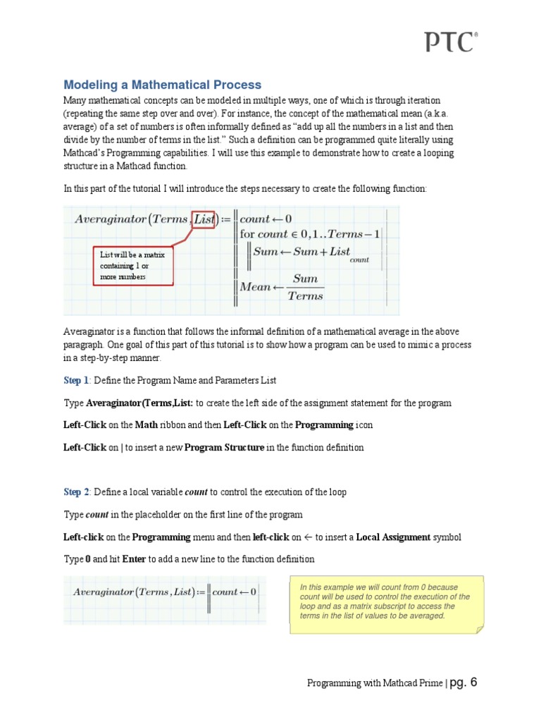 Programming With Mathcad Prime 8 | PDF