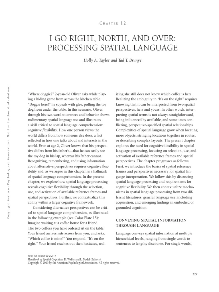 Processing Spatial Language | PDF | Event Related Potential ...