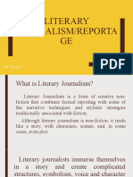 Literary Journalism/Reporta GE: by Group 1