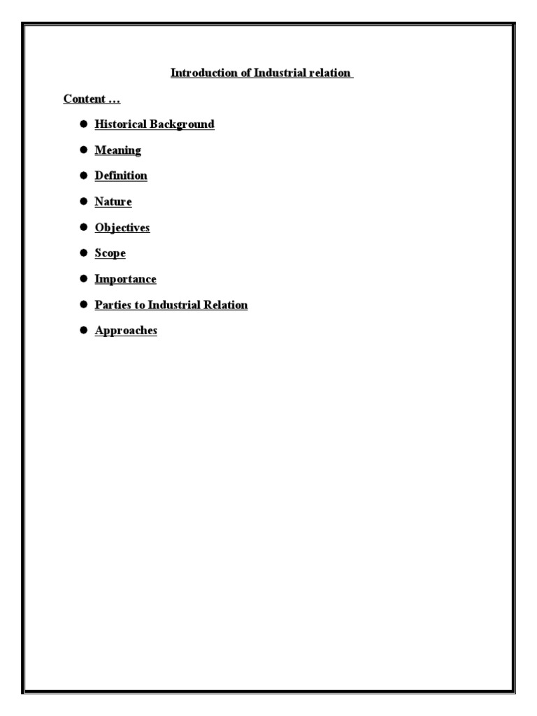 Historical Background Meaning Definition Nature Objectives Scope