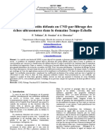 Détection de Petits Défauts en CND Par Filtrage Des Échos Ultrasonores Dans Le Domaine Temps-Echelle