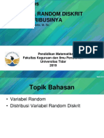 Distribusi Variabel Random dan Distribusinya