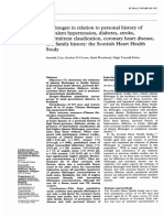 Fibrinogen: in Relation Personal Prevalent Intermittent Claudication, History: The Scottish Study