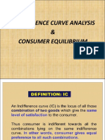 Indifference Curve Analysis & Consumer Equilibrium