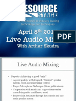 Live Audio Mixing PPT