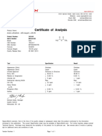 Certificate of Analysis: Product Number: 242845 Batch Number: MKCJ5422