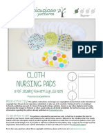 Cloth Nursing Pads: A PDF Sewing Pattern by Lisa Neri