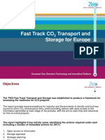 Fast Track CO Transport and Storage For Europe: European Zero Emission Technology and Innovation Platform