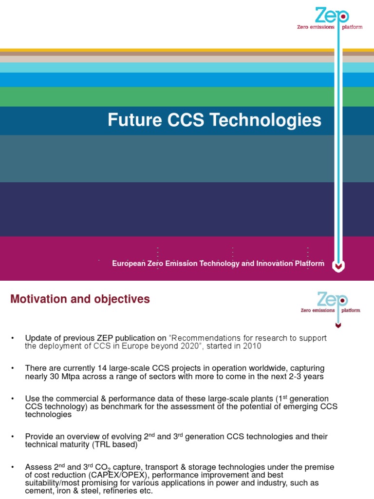 Future CCS Technologies Overview | PDF | Carbon Capture And Storage ...