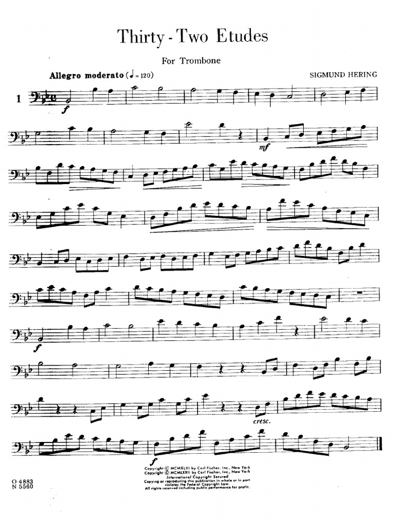 HERING32 Études For Trombone PDF Entretenimiento (general)