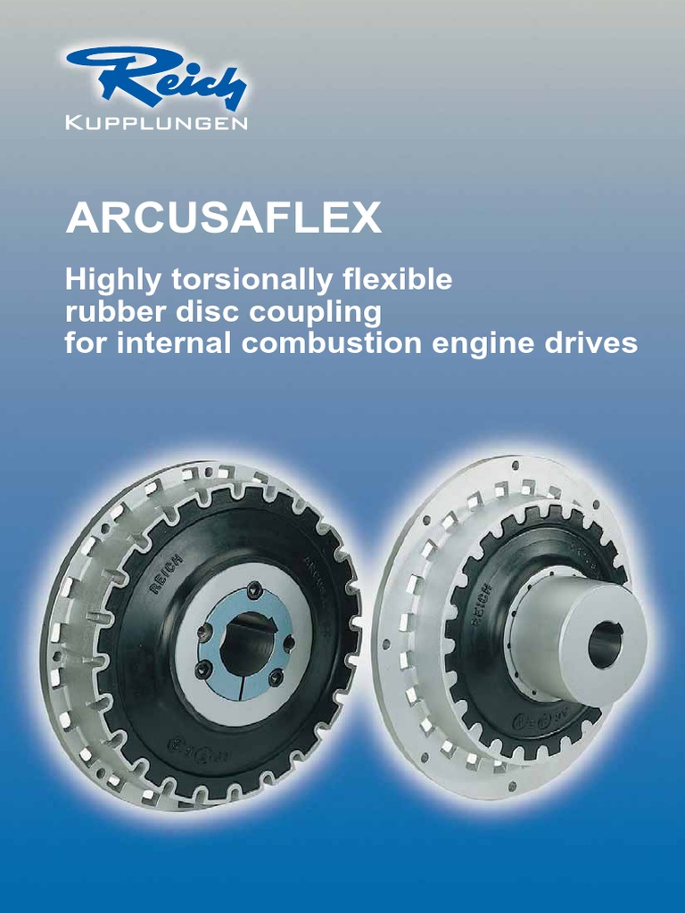 REICH ARCUSAFLEX Rubber Disc Couplings PDF Mechanical Engineering