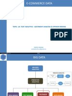 E-Commerce Data: Topic-10: Text Analytics - Sentiment Analysis & Opinion Mining