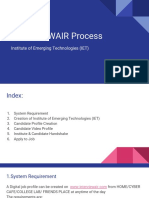 Interviewair Process: Institute of Emerging Technologies (IET)