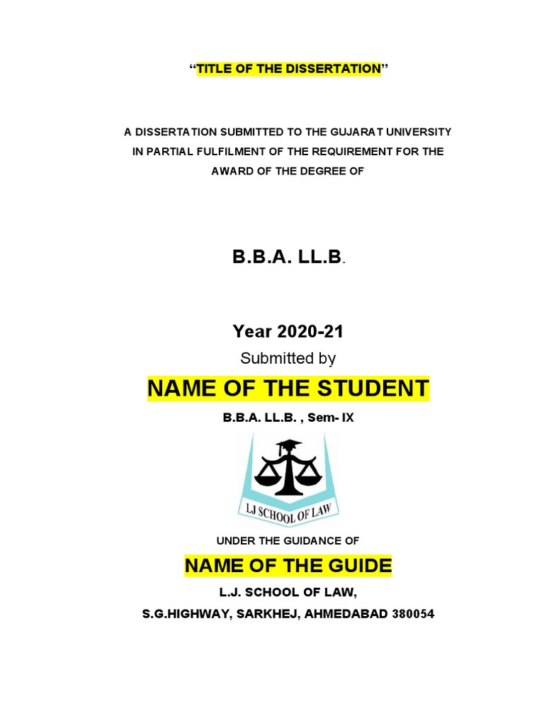 Format For Dissertation | PDF | Thesis | Educational Assessment And ...