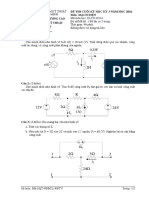 Đề thi cuối kì mạch điện, ĐH SPKT TP HCM PDF