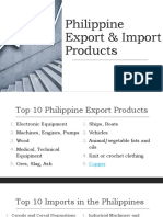 Philippine Export & Import Products