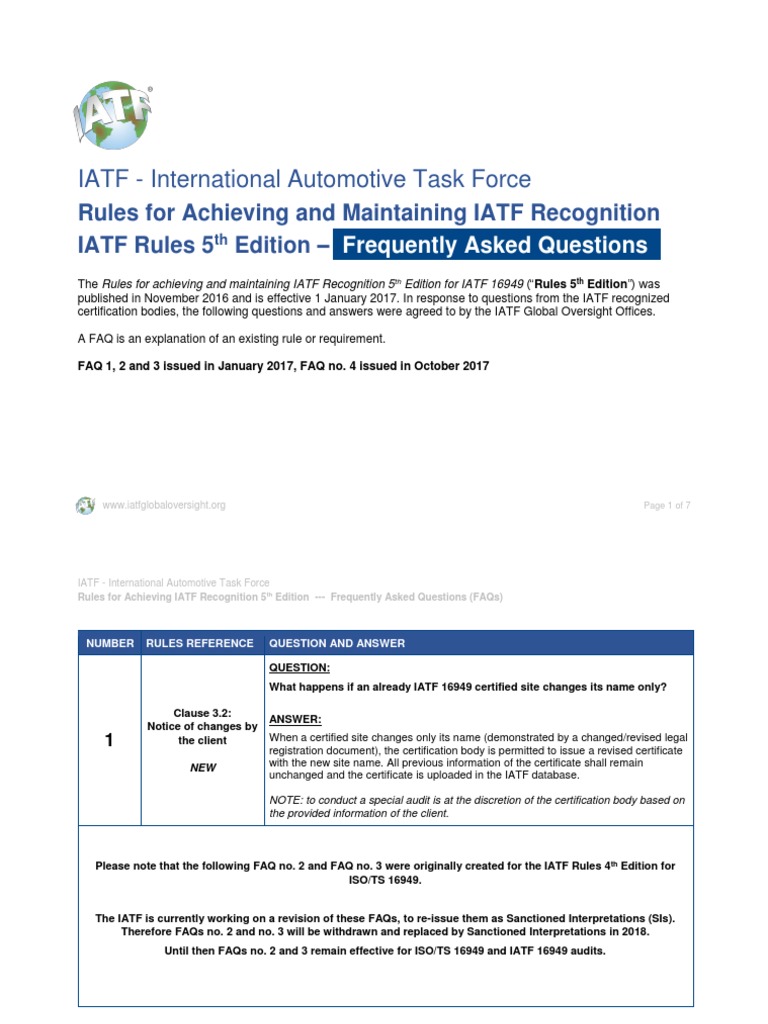 iatf database