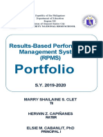 Results-Based Performance Management System (RPMS) : Portfolio