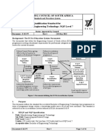 Engineering Council of South Africa: Background: The ECSA Education System Documents