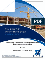 Engineering Qualifications in the Higher Education Framework