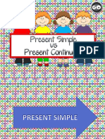 Present Simple Vs Present Continuous Game Fun Activities Games Games Grammar Drills33169ppt