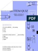 20 Item Quiz: Perez, Angelika S. Bsed English 2A