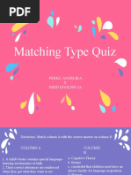 Matching Type Quiz