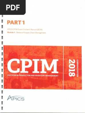 CPIM Part 01 | PDF