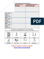 Gym Butt Workout Log Sheet Version 1 PDF