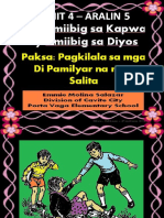 POWERPOINT in FILIPINOYUNIT 4 - ARALIN 5 Pagkilala Sa Mga Di Pamilyar Na Mga Salita