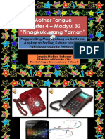 POWERPOINTin Mother Tongue Kwarter 4 - Modyul 32 Paggamit NG Magagalang Na Salita (Pakikipag-Usap Sa T 0