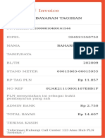 Invoice: Struk Pembayaran Tagihan Listrik