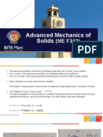 Advanced Mechanics of Solids: BITS Pilani