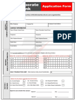 Corporate I-Bank: Application Form
