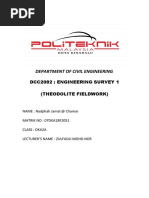 Theodolite Report Survey