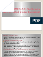 COVID-19 Outbreak: How Affected Global Business
