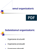 Subsistemul organizatoric partea I
