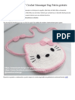 Cute Hello Kitty Crochet Bag