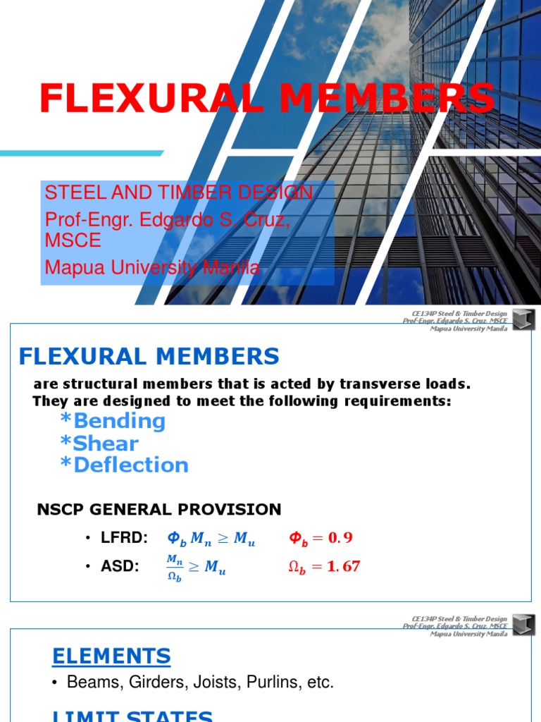 Flexural Members in Steel Design | PDF | Buckling | Strength Of Materials