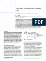 Factorial Analysis o F A Cement: Portland Cement Company of Utah, Salt Lake City, Utah 84104, USA