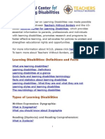 Electronic Primer On Learning Disabilities