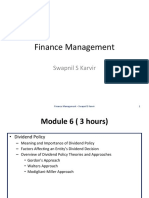 Finance Management: Swapnil S Karvir