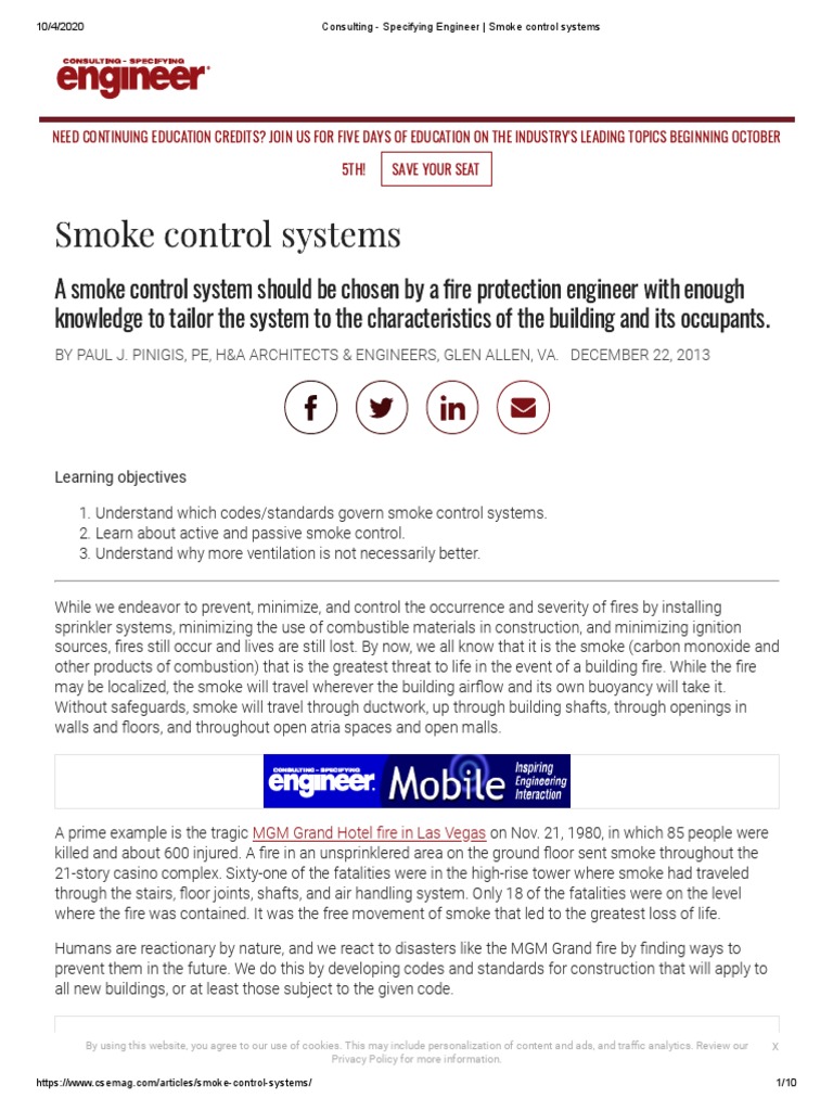 Smoke Control Systems | PDF | Door | Smoke