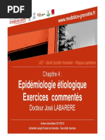 Exercices Corrigs d'pidmiologie | PDF | Risque relatif | Cancer