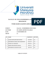 Faculty of Civil Engineering and Earth Resources Work Based Learning (Project)