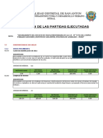 Descripcion de Las Partidas Ejecutas