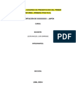Aa - 2020 - Estructura - Presentacion I Informe PDF
